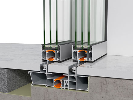 Sistema scorrevole minimale con soglia invisibile S650 eclipse
