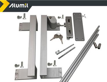 Alumil S650 maniglia con chiave 